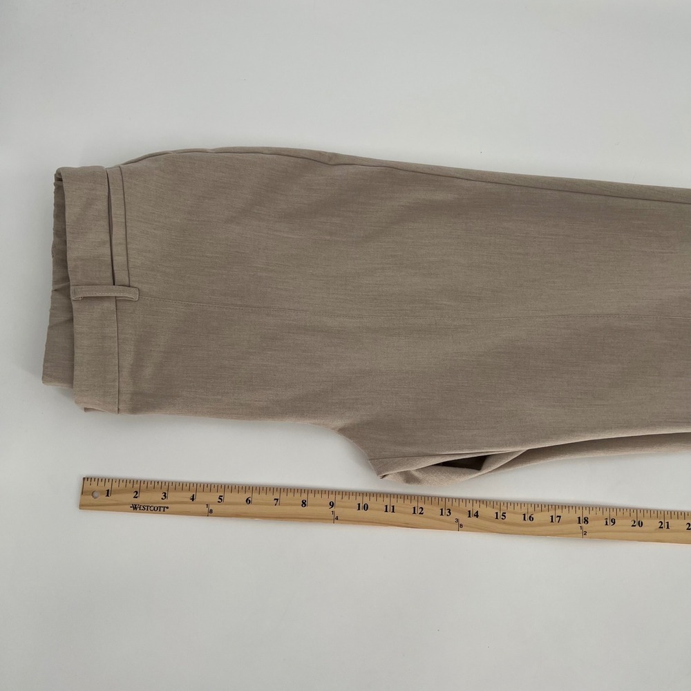 J. Jill Women Tapered Leg Elastic Back Trouser Pant Size 16 Taupe Career Modest - Picture 9 of 12